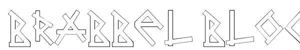 Brabbel Blocks font preview